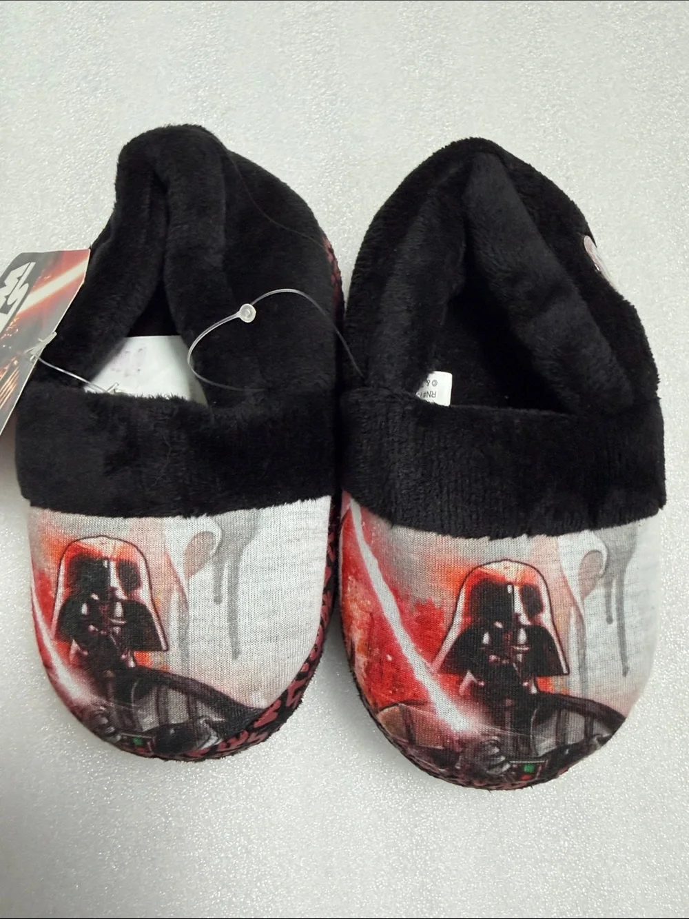 Star Wars Darth Vader Plush Slippers - Black and Red